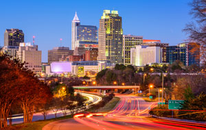 Raleigh North Carolina City Skyline